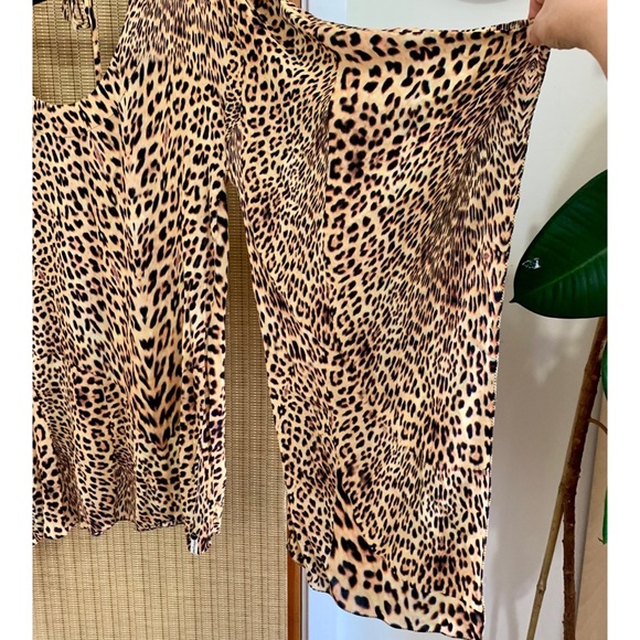 One Teaspoon Tiger Moth Leopard Print Tunic Dress - Picture 4 of 8